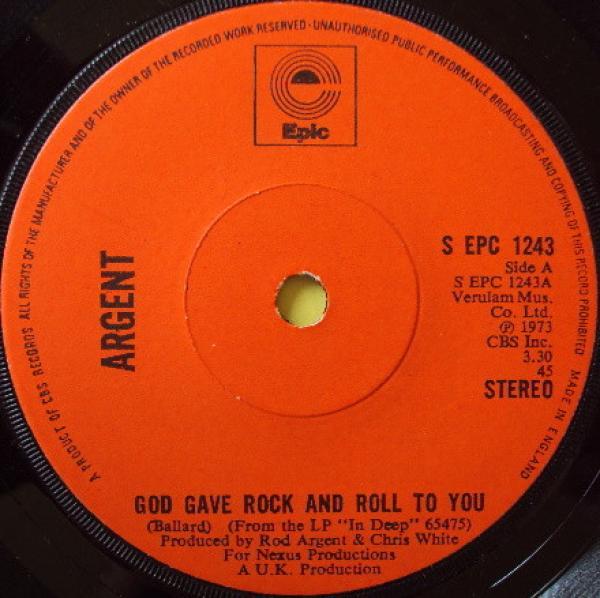Argent - God Gave Rock And Roll To You