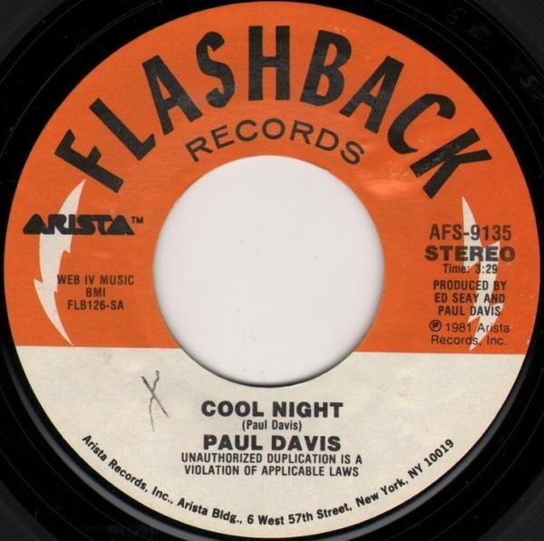 Paul Davis  - Cool Night / '65 Love Affair