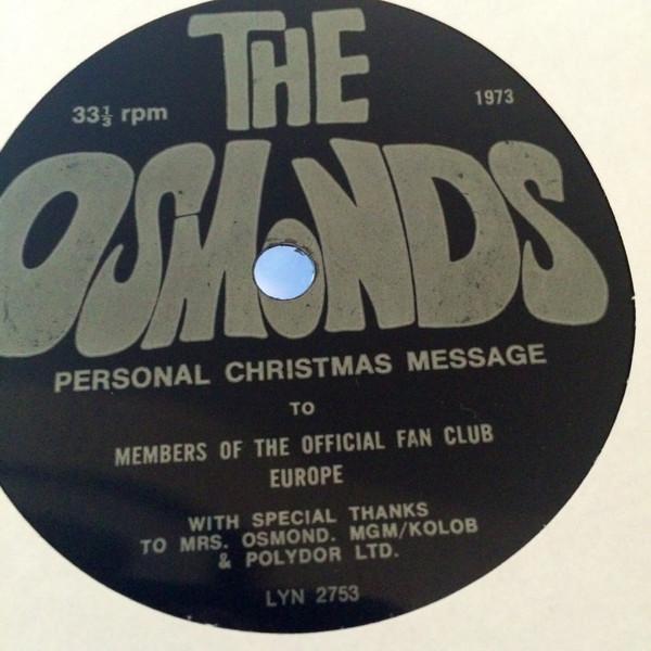 The Osmonds - Personal Christmas Message To Members Of The Official Fan Club Europe